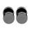 Limei Black Stud Earrings Stainless Steel 5 Pairs 2
