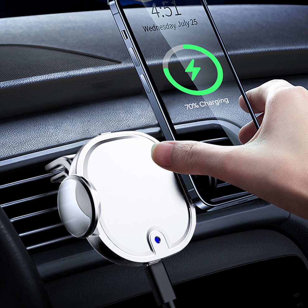 Jacenvly Wireless Car Charger Mount 15W Black 946140163475