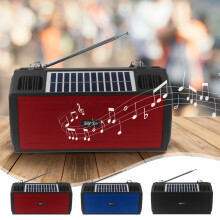 Solar-Powered Sound System with FM Radio and Flashlight