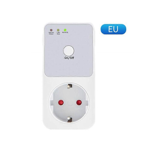 (EU) Automatic Voltage Protector Socket Switcher Power Surge Safe Protector Socket