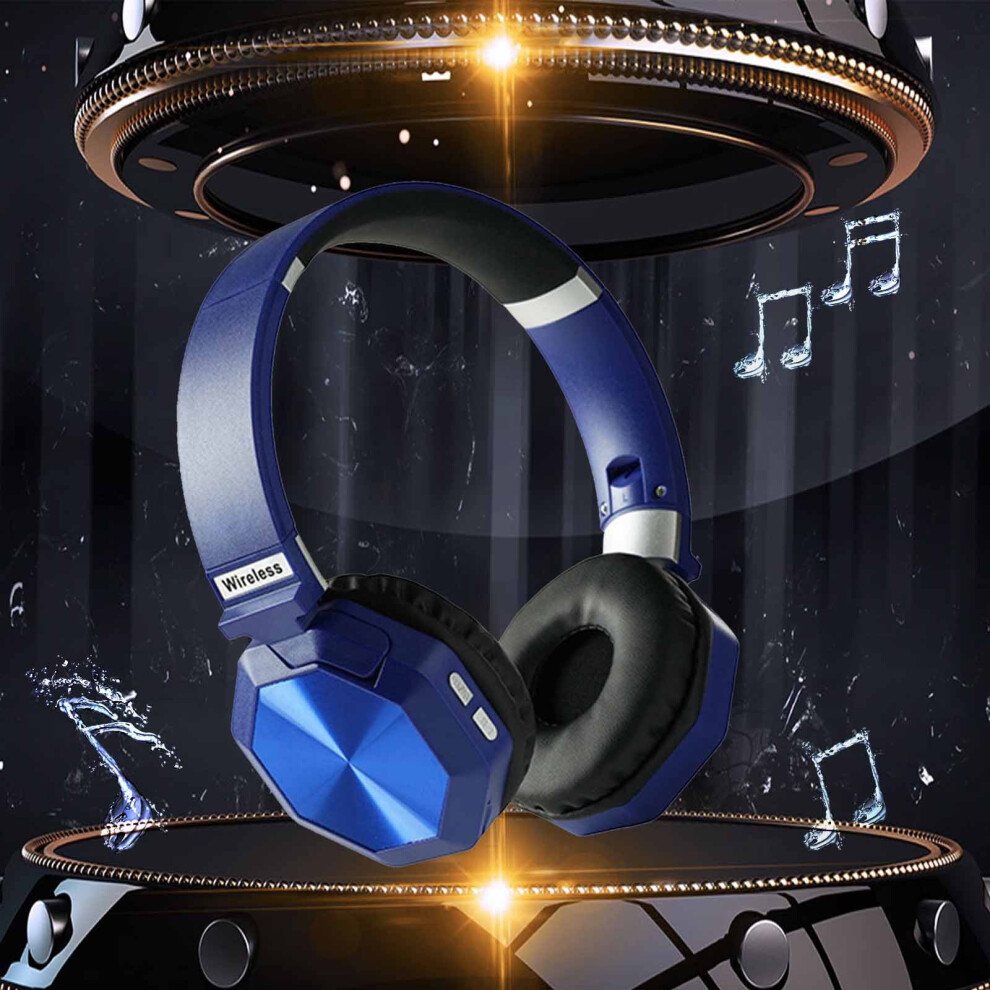 Jacenvly Bluetooth Over-Ear Headphones With Mic, Foldable 946140166537