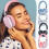 Jacenvly B35 Wireless Gaming Headset Pink 1