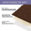 Chenille Bathroom Rug Mat Brown 32x20 Inch 7