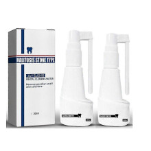 2pcs Dental Calculus Cleaning Halitosis Stone Type Remove Teeth Whitening Dental Cleaning Water Remove Peculiar Smell and Calculus