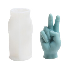 Gesture-shaped silicone candle DIY kit 1 piece