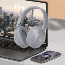 Bluetooth 5.3 Wireless Headphones with Mic and Noise