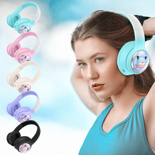 Jacenvly gaming headset wireless Bluetooth noise cancelling