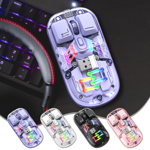 Jacenvly wireless mouse Bluetooth 5.0 and 2.4G,