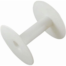 Thread Bobbins White Plastic Empty Spools 10pcs 24x87mm