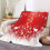 Christmas flannel sofa blanket heavy 1 piece 3