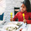(Fork set) Children's car tableware bulldozer excavator shovel fork children's tableware set 3