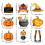 Halloween pumpkin wizard hat door hanging ornament 2