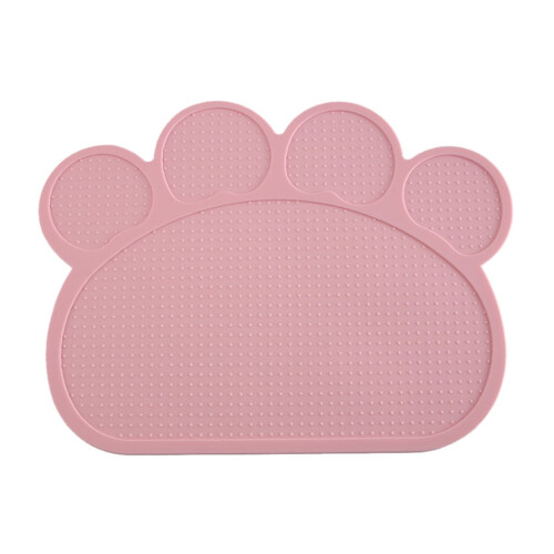 Jacenvly silicone pet feeding mat non-slip pink 1