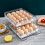 Egg Holder with Removable Tray 32-Count Transparent White 2