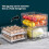 Egg Holder with Removable Tray 32-Count Transparent White 3