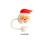 Silicone Christmas Straw Lids Reusable 1cm Diameter 3