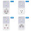 (EU) Automatic Voltage Protector Socket Switcher Power Surge Safe Protector Socket 5
