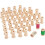Wooden Spools Empty Bobbins 0.67 Inch 50 pcs 1