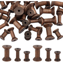 Antique Wooden Spools 30 pcs (10 pcs each of 3 sizes)