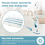 Microfiber Steam Mop Pads Washable 5-Pack Compatible with 4