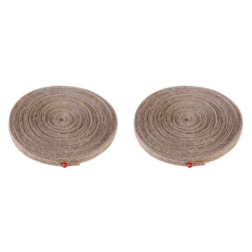 Jute Burlap Ribbon Webbing Vintage Gift Decor 2 Pack