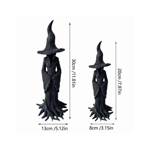 (30cm) Cracker-Barrel Tree Witch Statue 2025 1