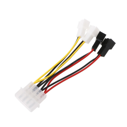 Molex to 3-Pin Fan Power Adapter Cable 4 Pin 2