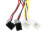 Molex to 3-Pin Fan Power Adapter Cable 4 Pin 8