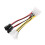 Molex to 3-Pin Fan Power Adapter Cable 4 Pin 4