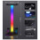 2X Luce RGB per Supporto per Cuffie da Gioco con Doppia Porta USB Luce per Supporto per Cuffie Touch Audio da 3,5 mm 6