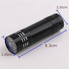 2X Paarse Zaklamp voor Het Detecteren van Urine van Huisdieren, Draagbare UV 395 Nm Zaklamp,  LED-Detector