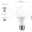 Motion Sensor LED Light Bulb 12W 1000LM E26/B22 3500K 6
