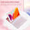 Jacenvly Bluetooth Keyboard for iPad Pro Air 4 3