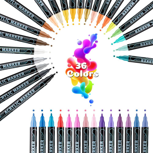 Artistic Marker Set Rich Colors 2.5ml Smooth Ink 2