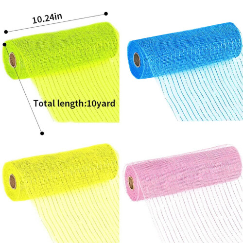 Burlap deco mesh ribbon 10 inch wide 1