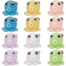 Mini Resin Octopus Figurines Ocean Theme 36 pcs
