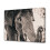 Black and White Elephant Head Canvas Poster 20x30cm 1