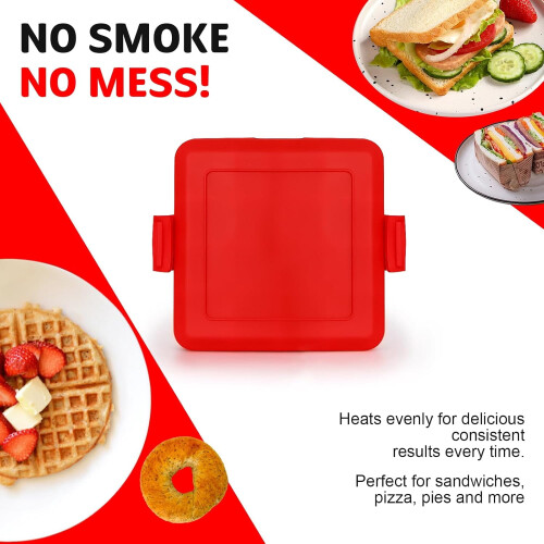 Microwave Sandwich Maker Yellow Portable 1 unit 1