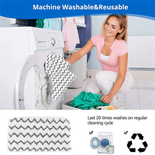 Steam Mop Replacement Pads for S1000 Series 8 Pack 1