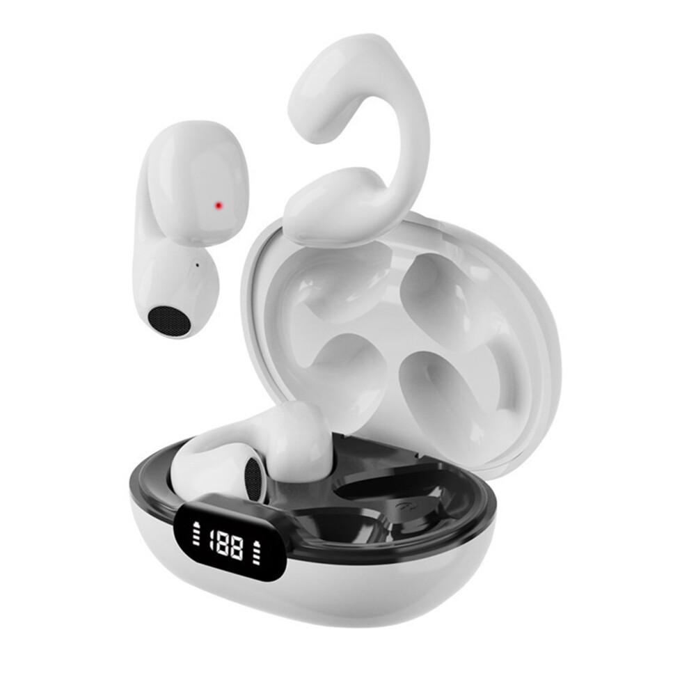 Jacenvly Bone Conduction Ear Clip Headphones Bluetooth 5.3 946140181929