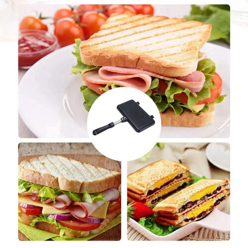 Non-Stick Sandwich Maker for Bread and Pancakes 2
