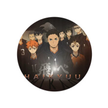 Haikyuu mouse pad anti-slip round wrist pad