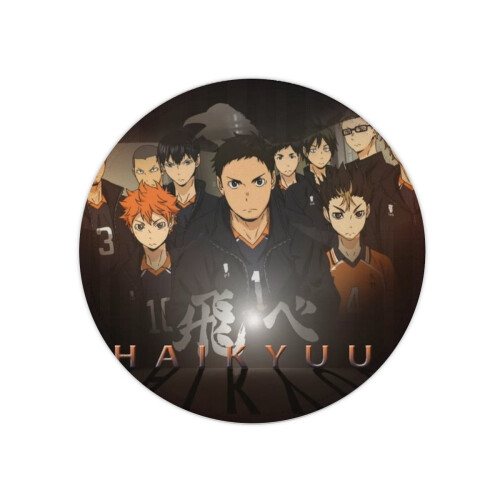 Haikyuu mouse pad anti-slip round wrist pad