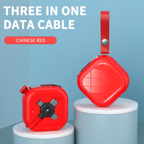 Jacenvly fast-charging USB-C cable with retractable storage