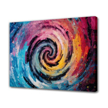 Abstract Spiral Canvas Poster Bedroom Decor 08x12 inch