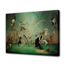 Surrealist Canvas Poster Bedroom Decor 12x18 inch