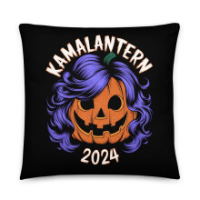 Kamala Harris Halloween szójátékos alappárna, KAMALANTERN2024 (56 cm  56 cm)