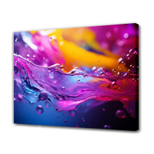 Abstract colorful liquid wallpaper canvas poster 12x18 inch