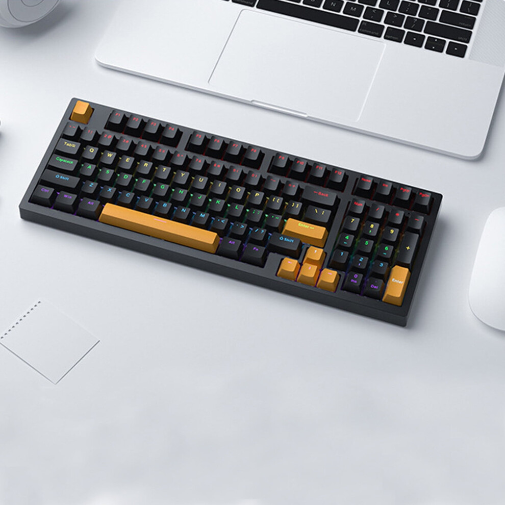 Russian Mechanical Gaming Keyboard Hot Swap Wired 80% Layout Black 946140190587