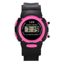 Jacenvly girls analog-digital sport watch with LED light